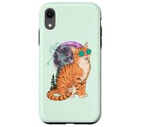 Cool Space Tiger Sunglasses Galaxy Lightning Tiger Coque pour iPhone XR