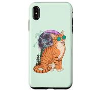 Cool Space Tiger Sunglasses Galaxy Lightning Tiger Coque pour iPhone XS Max