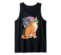 Cool Space Tiger Sunglasses Galaxy Lightning Tiger Débardeur