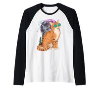 Cool Space Tiger Sunglasses Galaxy Lightning Tiger Manche Raglan