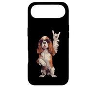 Cool Spaniel Rock Hand Sign Lunettes de Soleil Chien Graphic Cavalier Coque pour iPhone Air