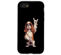 Cool Spaniel Rock Hand Sign Lunettes de Soleil Chien Graphic Cavalier Coque pour iPhone SE (2020) / 7/8