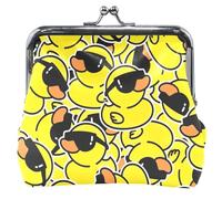 Cool Spectacled Duck Porte-monnaie pour femme Jaune, Cool Spectacled Duck Yellow, OneSize