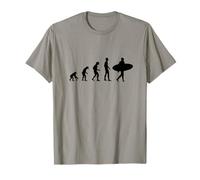 Cool Sports Evolution of Man Surfer avec Planche de Surf T-Shirt