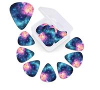 Cool star River Lot de 12 médiators en celluloïd avec 3 épaisseurs différentes pour basse, guitare électrique et acoustique, cadeau pour homme et femme (0,46 mm, 0,71 mm, 0,96 mm)