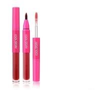 Cool Story Crayon à lèvres mat à double extrémité 14 cm avec finition velours, couleur pigmentée durable pour une utilisation toute la journée, maquillage pour femme (09#)