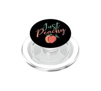 Cool Summer Fruit Retro Just Peachy & Keep it Peachy Graphic PopSockets PopGrip pour MagSafe