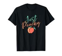 Cool Summer Fruit Retro Just Peachy & Keep it Peachy Graphic T-Shirt