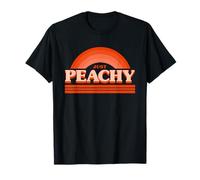 Cool Summer Fruit Retro Just Peachy & Keep it Peachy Graphic T-Shirt