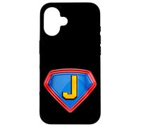 Cool Super J Alphabet Cute Initial Monogram Letter J Graphic Coque pour iPhone 16