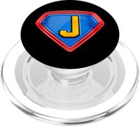 Cool Super J Alphabet Cute Initial Monogram Letter J Graphic PopSockets PopGrip pour MagSafe