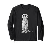 Cool Suricate Lunettes Dessin Animal Manche Longue