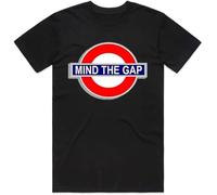 Cool T-Shirt Mind The Gap Tee for Men Short Sleeve Tshirts Manches Courtes(Large)