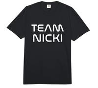 Cool Team Nicki First Name Show Support Be on Team Nicki Comfort Colors Adult Heavyweight T-Shirt