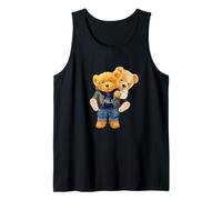 Cool Teddy Bear Boys Best Friends Style Illustration Graphique Débardeur