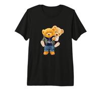 Cool Teddy Bear Boys Best Friends Style Illustration Graphique T-Shirt Haut de Gamme