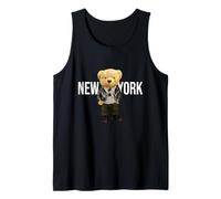 Cool Teddy Bear in New York NYC Illustration Graphic Designs Débardeur