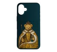 Cool Teddy Bear Inspired from Royal Art Abstract Cool Coque pour iPhone 16 Plus