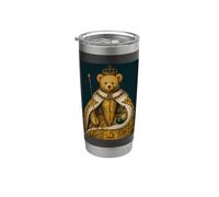 Cool Teddy Bear Inspired from Royal Art Abstract Cool Gobelet isotherme en acier inoxydable double paroi