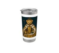 Cool Teddy Bear Inspired from Royal Art Abstract Cool Gobelet isotherme en acier inoxydable double paroi