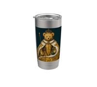 Cool Teddy Bear Inspired from Royal Art Abstract Cool Gobelet isotherme en acier inoxydable double paroi