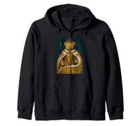 Cool Teddy Bear Inspired from Royal Art Abstract Cool Sweat à Capuche