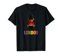 Cool Teddy Bear London King Guard with Blocks Toy Cartoon T-Shirt
