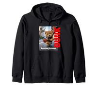 Cool Teddy Bear Playing Basketball Illustration Graphic Sweat à Capuche
