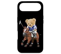 Cool Teddy Bear Playing Horse Polo Game Illustration Graphic Coque pour iPhone Air