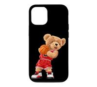 Cool Teddy Bear Plays Basketball Illustration Graphic Design Coque pour iPhone 12/12 Pro
