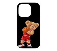 Cool Teddy Bear Plays Basketball Illustration Graphic Design Coque pour iPhone 14 Pro