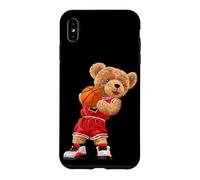 Cool Teddy Bear Plays Basketball Illustration Graphic Design Coque pour iPhone XS Max