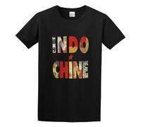 Cool Tee Shirt Indochine Le Baiser Casual Short Sleeve T Shirt Neck Punk Shirts Unisex Tees Black XXL