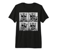 Cool Tiger Cubs Lunettes de Soleil Photobooth Design T-Shirt Haut de Gamme
