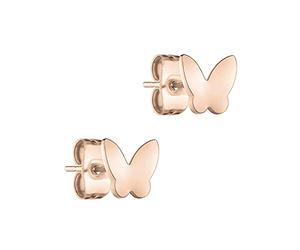 Cool Time CTJ-0117-E-05 Clous d’oreilles pour enfant en acier inoxydable, or rose