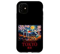 Cool Tokyo Japan with The Starry Night Concept of Van Gogh Coque pour iPhone 11