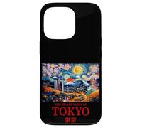 Cool Tokyo Japan with The Starry Night Concept of Van Gogh Coque pour iPhone 13 Pro