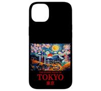 Cool Tokyo Japan with The Starry Night Concept of Van Gogh Coque pour iPhone 14 Plus