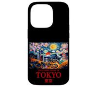 Cool Tokyo Japan with The Starry Night Concept of Van Gogh Coque pour iPhone 14 Pro