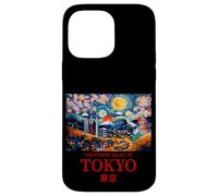 Cool Tokyo Japan with The Starry Night Concept of Van Gogh Coque pour iPhone 14 Pro Max