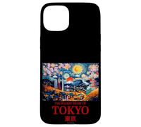 Cool Tokyo Japan with The Starry Night Concept of Van Gogh Coque pour iPhone 15 Plus