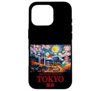Cool Tokyo Japan with The Starry Night Concept of Van Gogh Coque pour iPhone 16 Pro