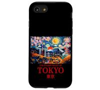 Cool Tokyo Japan with The Starry Night Concept of Van Gogh Coque pour iPhone SE (2020) / 7/8