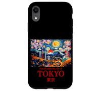 Cool Tokyo Japan with The Starry Night Concept of Van Gogh Coque pour iPhone XR