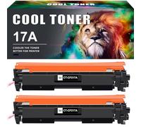 Cool Toner Cartouche de Toner Compatible pour HP 17A CF217A Laserjet Pro MFP M130FW M130FN M130NW M130A Pro M102w M102a M130 M102 (Noir, Pack de 2)