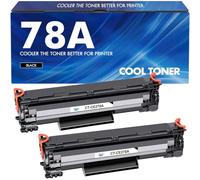 Cool Toner Cartouche de toner compatible pour HP CE278A 78A HP Laserjet MFP M1536DNF M1536 P1566 P1560 P1606 P1606DN LBP6200D (Noir,pack de 2)