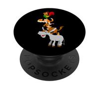 Cool Town Musicians of Bremen Illustration Graphic Designs PopSockets PopGrip Adhésif