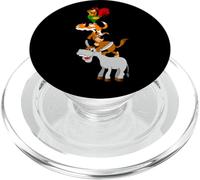 Cool Town Musicians of Bremen Illustration Graphic Designs PopSockets PopGrip pour MagSafe