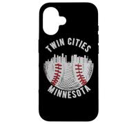 Cool Twin Cities Minnesota MN Baseball Skyline St. Paul-MPLS Coque pour iPhone 16