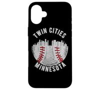 Cool Twin Cities Minnesota MN Baseball Skyline St. Paul-MPLS Coque pour iPhone 16 Plus